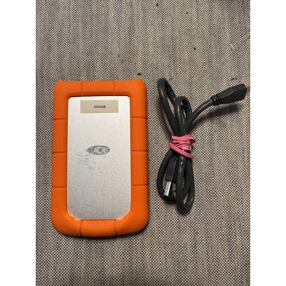 LaCie 500GB Rugged USB 3.0 HDD External Storage Hard Drive